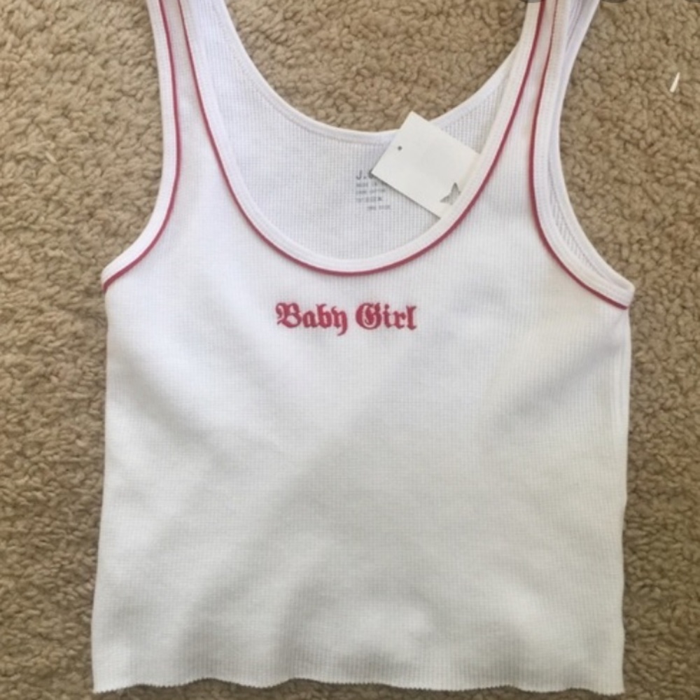 white crop top